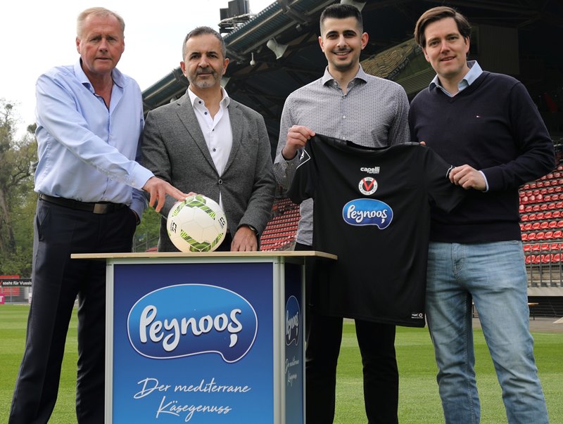 Viktoria Köln präsentiert neuen Hauptsponsor Peynoos